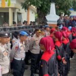 Berikan Pelayanan Humanis, Polres Majalengka Laksanakan Pengamanan PAM Unras Dari PC. SPAI FSPMI Majalengka 